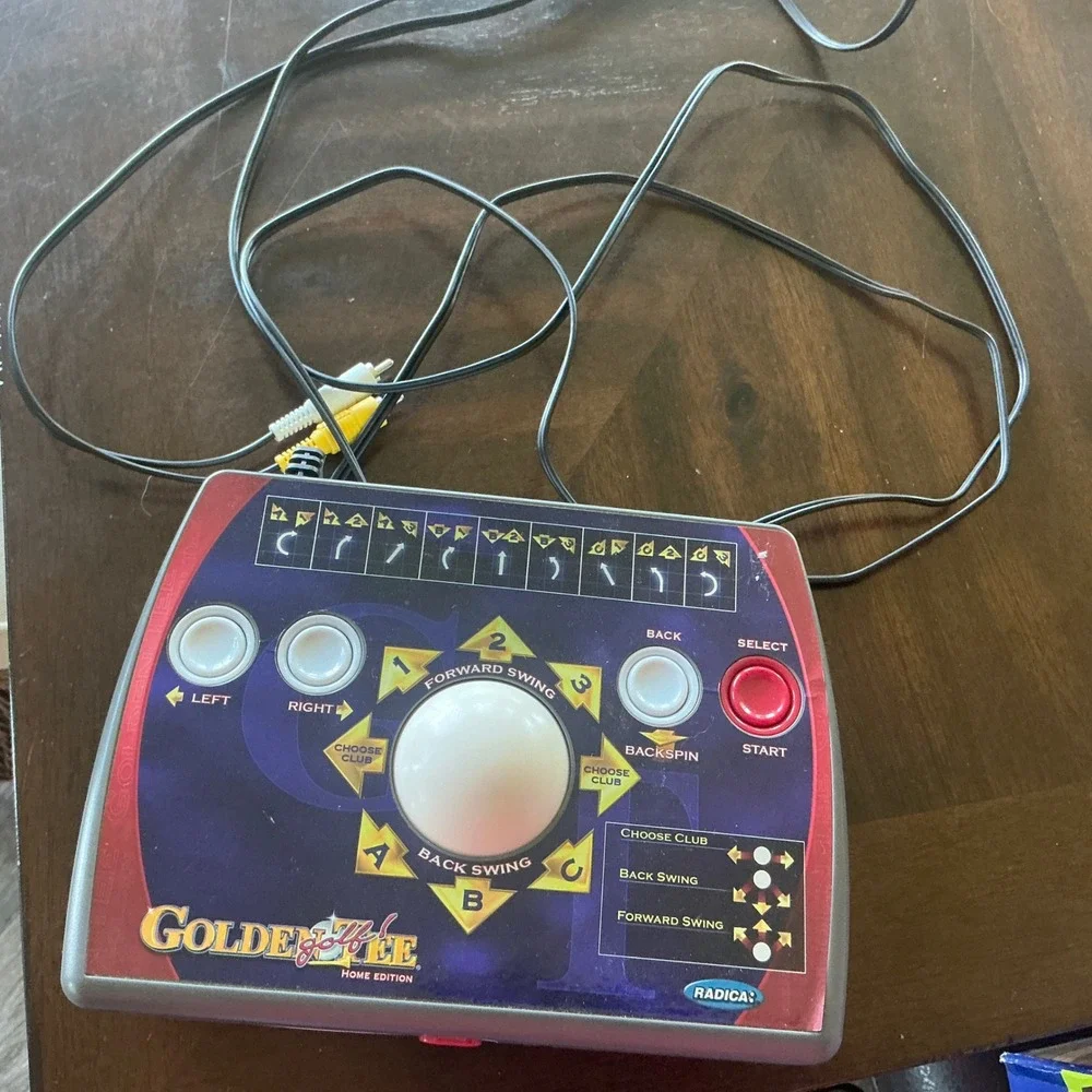 Radica‎ Y2K Golden Tee Home Edition Plug and Play TV Game Trackball Console 2005